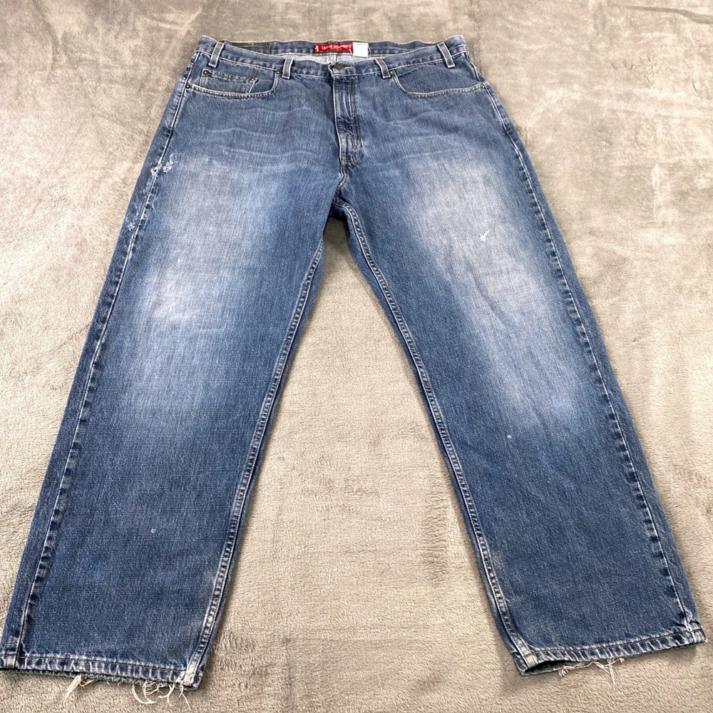 Vintage Levis 569 Jeans Mens 38x30 Blue 569 Loose Straight Fit Distressed Y2K